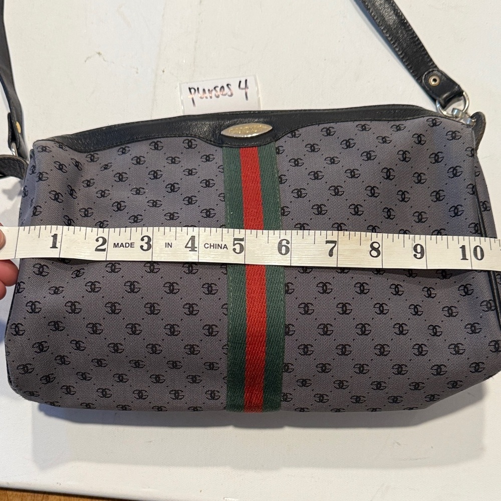 Gucci Vintage Black and Gray Crossbody Bag - Picture 6 of 7